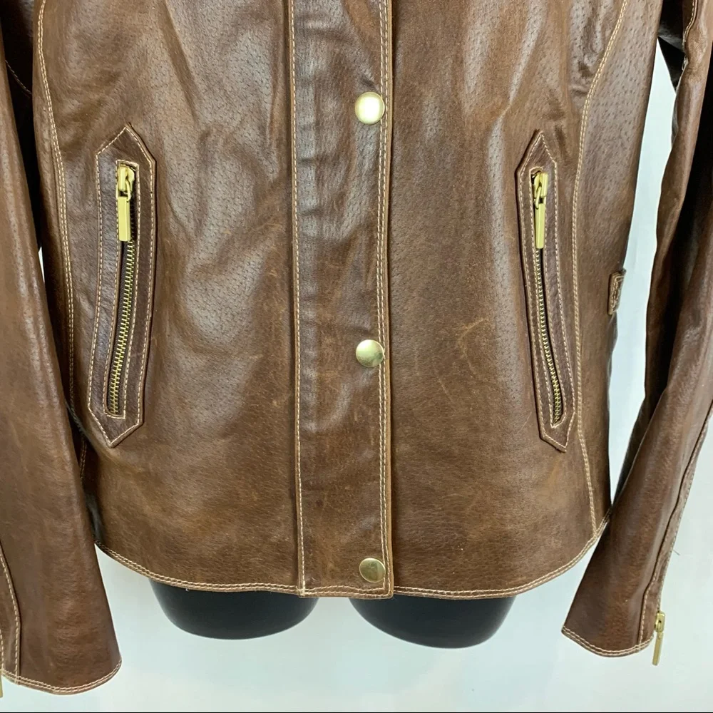 Ana Leather Size S Motorcycle Jacket , size small - Picture 6 of 8
